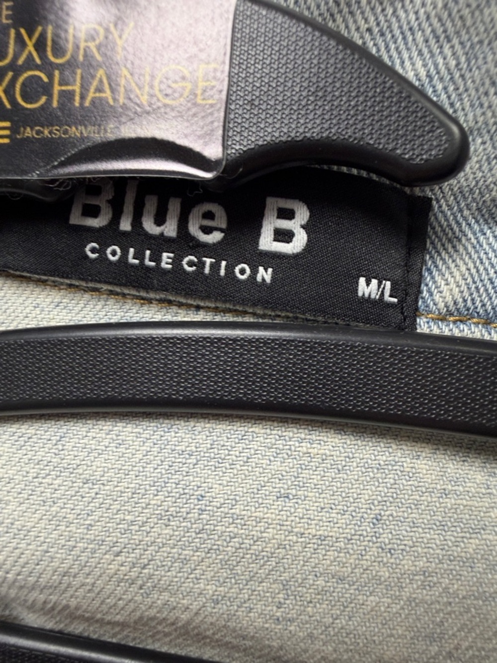 Blue B Rhinestone Fringe Denim Jacket - Picture 10 of 13